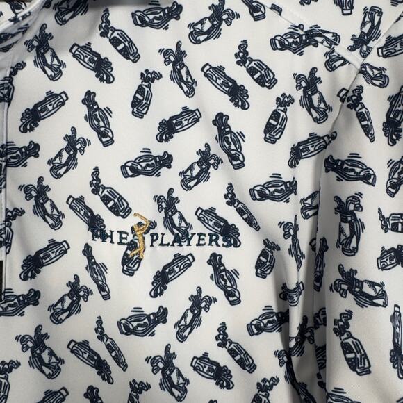 Bad Birdie The Players Men's Polo Golf Caddy By Day Short Sleeve Size Medium - Picture 3 of 9